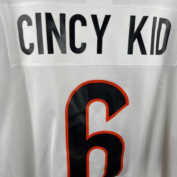 Nike Cincinnati Bengals CINCY KID #6 Away Jersey White XL NFL Mens 2025 - Picture 2 of 9